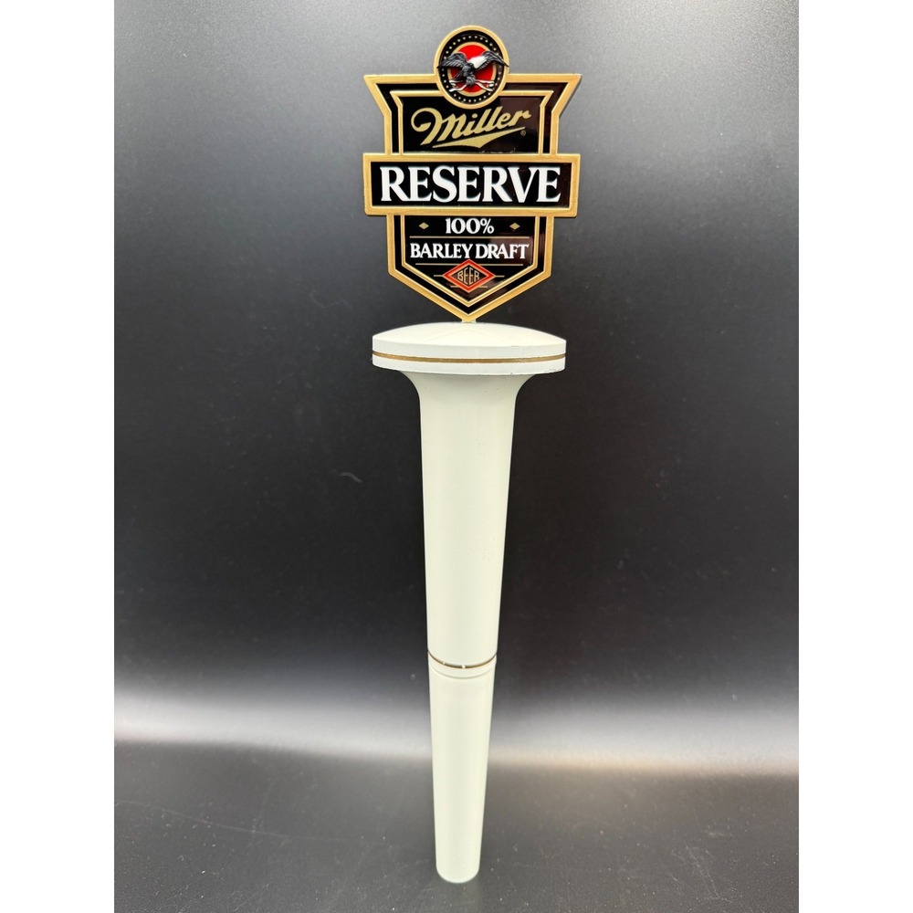 Miller Reserve 100% Barley 2 Piece Draft Beer Tap Handle Use As 13" or 9"